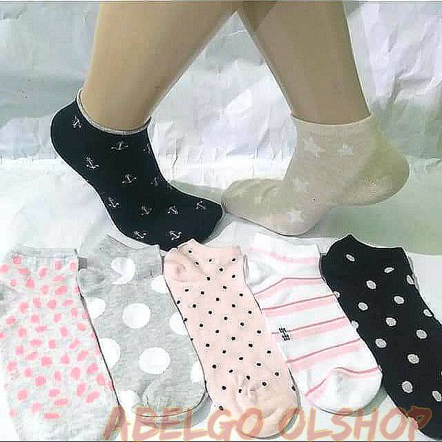 Kaos kaki semata kaki motif/kaos kaki pendek pria motif