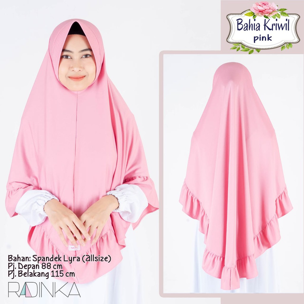 Jilbab Terbaru Wanita by Radinka Bahia Kriwil Pink