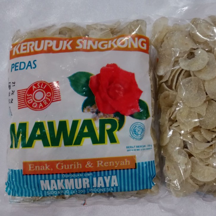 

Kerupuk Singkong pedas mentah 250 gram