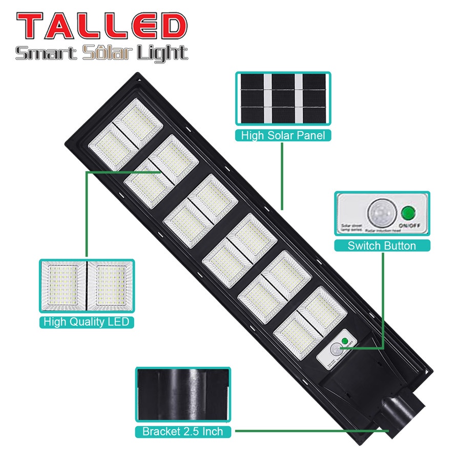 LAMPU LED PJU SOLAR PANEL TENAGA SURYA TALLED ECO 12 LENSA GARANSI 2 TAHUN