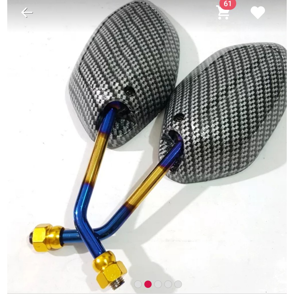 SPION KARBON TWOTONE BLUEX BEAT VARIO SCOOPY GENIO BLADE VERZA CB150R TIGER SONIC GTR SUPRA REVO-1