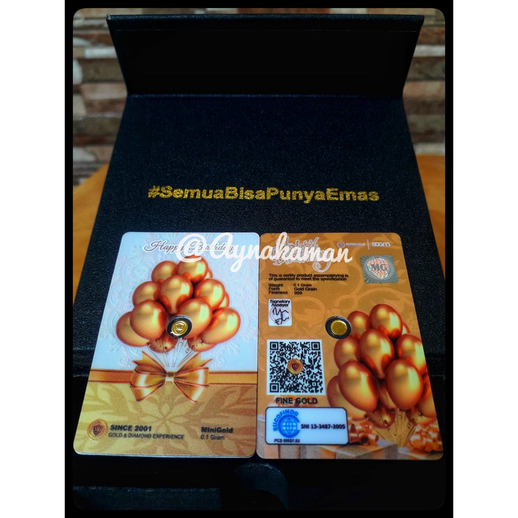 MiniGold Emas Gift Series Birthday