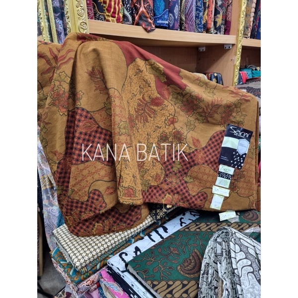 Kain batik bahan katun dobby merek Sarini Antibacterial