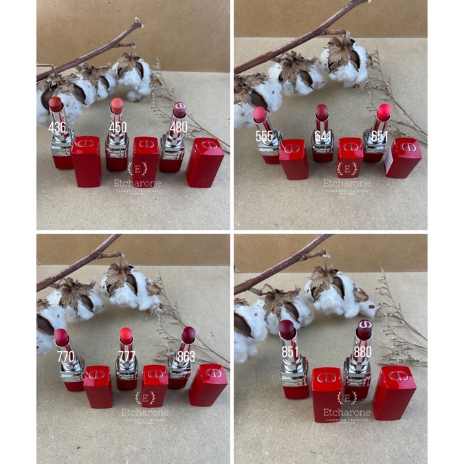 DIOR ROUGE DIOR ULTRA ROUGE Ultra pigmented hydra lipstick FULLSIZE TESTER UNBOX‼️