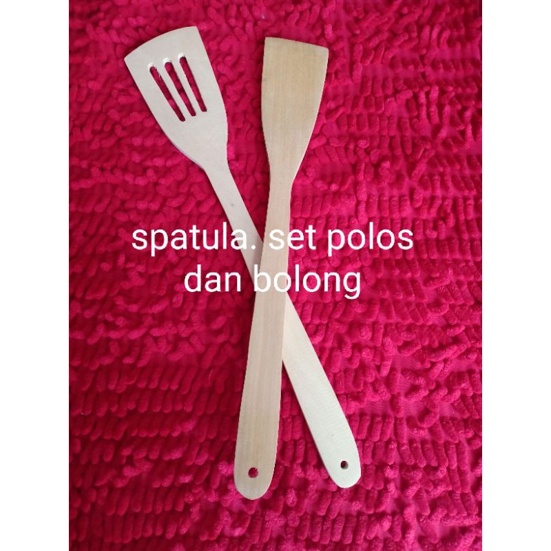 spatula kayu isi 2pc