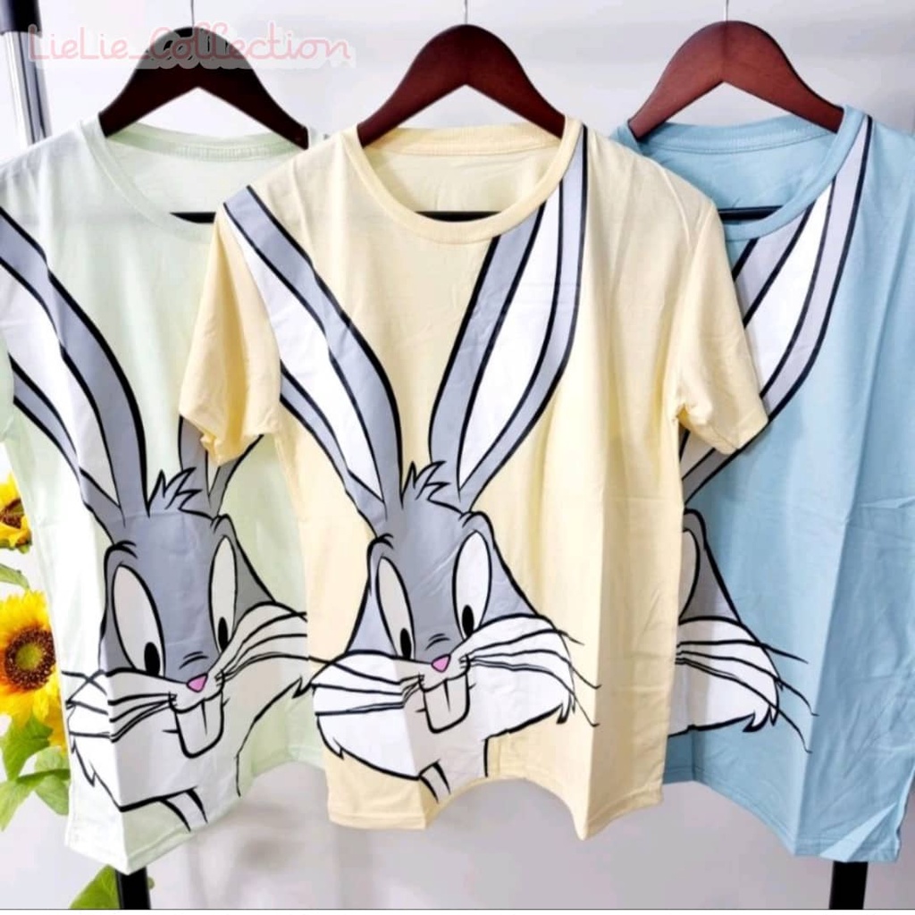 KAOS WANITA IMPORT MURAH / KAOS WANITA LUCU BUNNY ALL SIZE