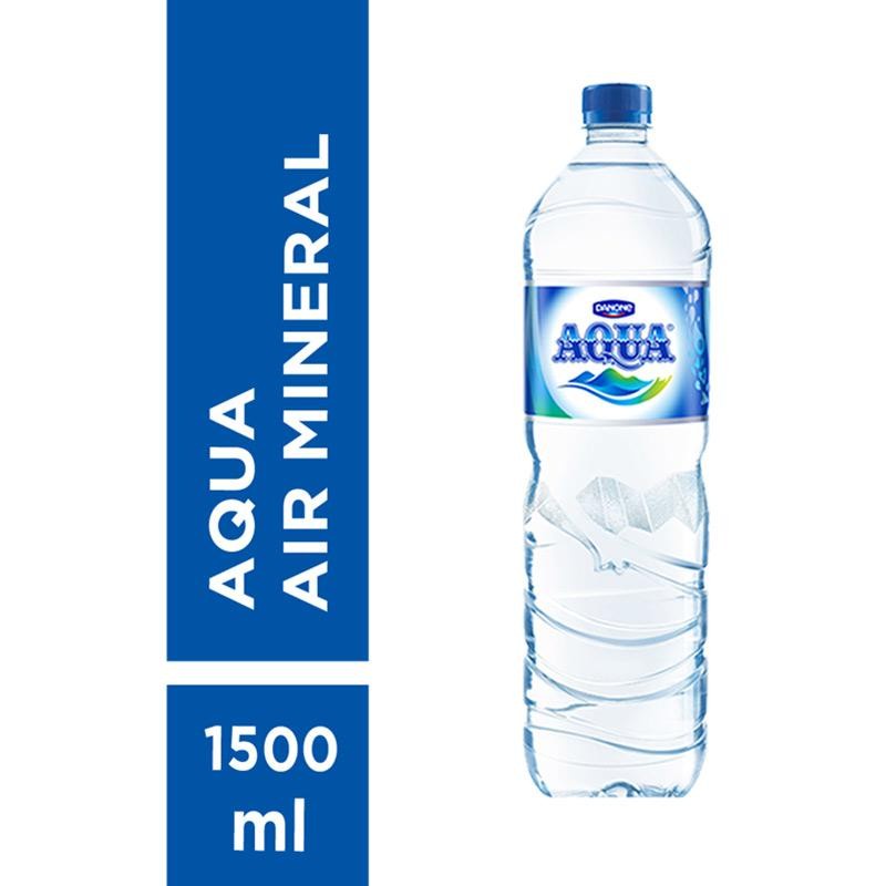 

AQUA Air Mineral Botol Minum Besar Akua 1500 ml 1 PCS