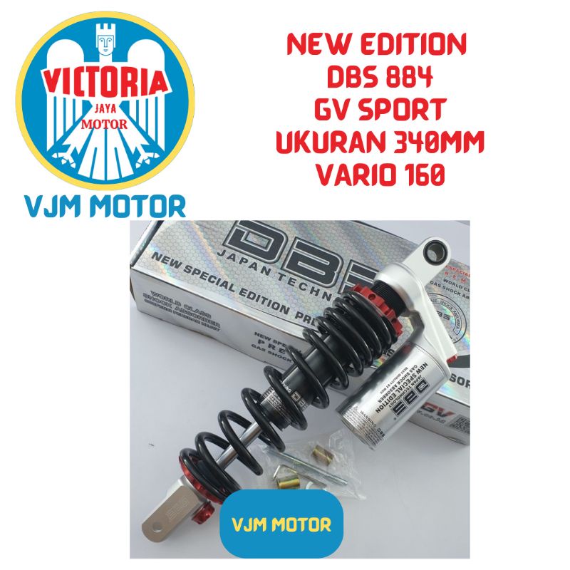 Shock DBS Vario 160 Shockbreker tabung Vario 160 ukuran 340mm type 8844 GV sport New Edition DBS