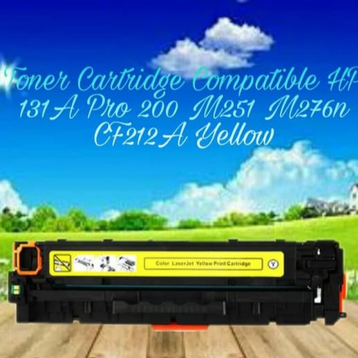 Toner Cartridge Compatible HP 131A Pro 200 M251 M276 M251n M251nw M276n M276nw CF212A Yellow