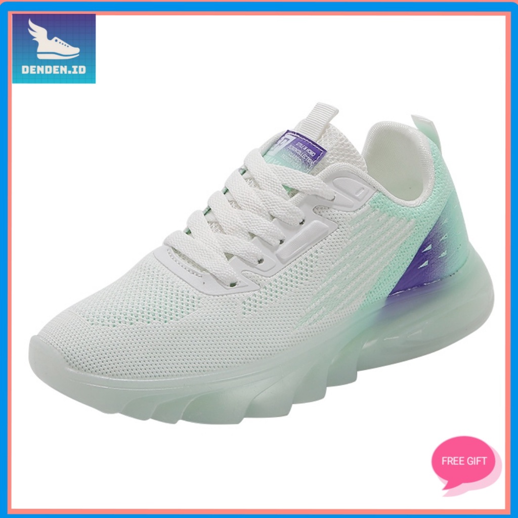 DENDEN.ID Sepatu Sneakers Wanita Reflektif Korea Olahraga DD1020