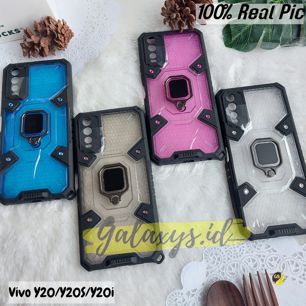 CASE VIVO Y21 / Y21S /Y21T /  Y21A 2022 / Y33S / Y33T / Y20 / Y20S / Y20i / Y20A / Y12S  HARDCASE HYBIRD WARRIOR RING ARMOR SPACE CAPSULE CASING