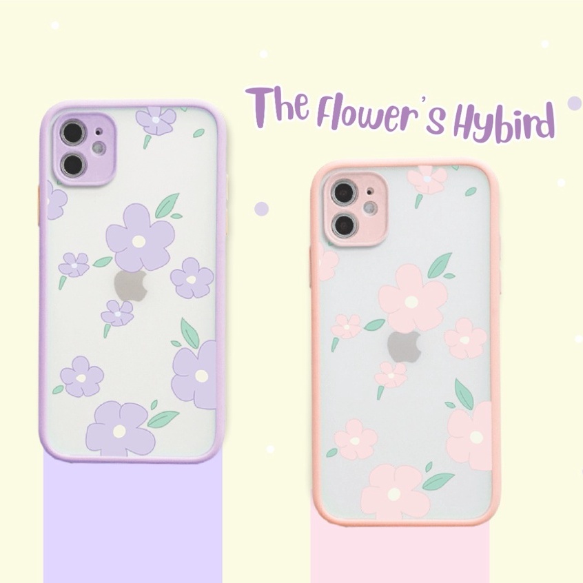 PRINTING HYBRID The Flower's case 10a mi 11 lite redmi 8 8a 8a pro 9 9a 9c note 8 pro 9 pro 10 5G realme 5 pro 6 7i c17 8 4g c11 2020 2021 c15 c20 c21 c12 c25 huawei nova 4