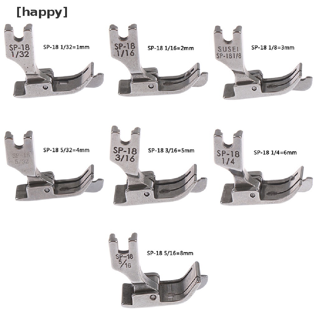 1pc Presser Foot Kanan Dan Lebar Bahan Full Steel Untuk Mesin Jahit