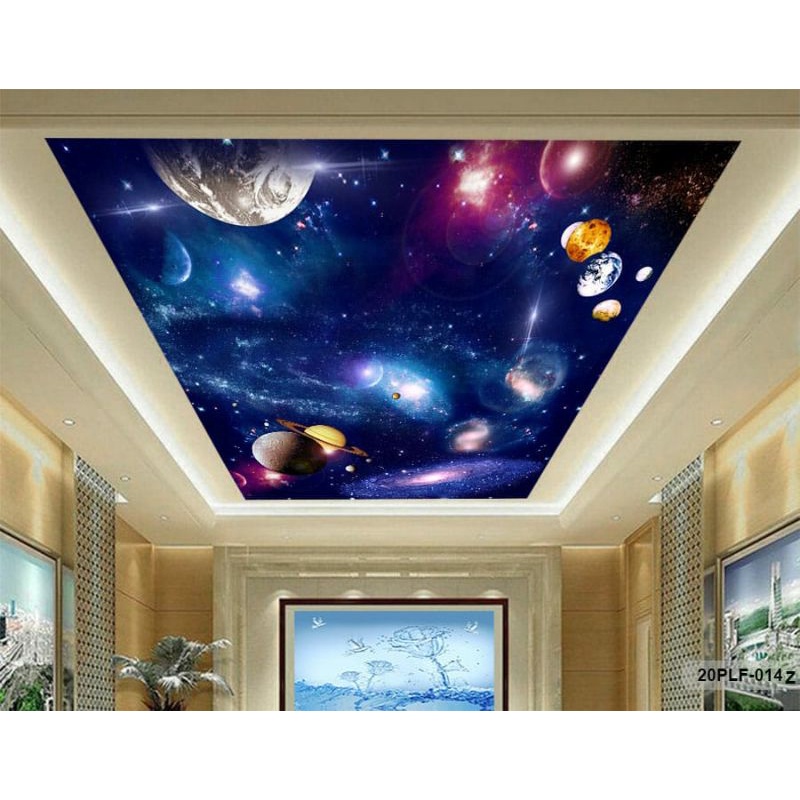 Menjusl wallpaper 3D custome plafon motif tatasurys