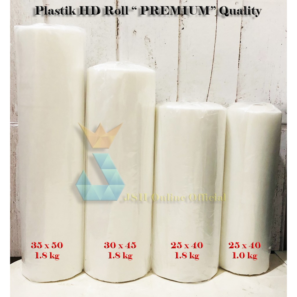 Plastik Hd Roll Premium 1.8 Kg 35 X 50 Cm - Plastik Buah Tebal