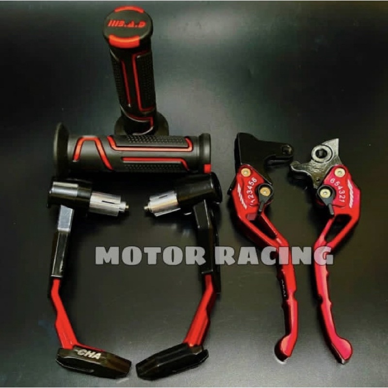 Proguard Robot + Handgrip B.A.D + Handle Variasi CNC Nmax PCX Aerox Vixion Beat Mio Vario Tiger Vario150 CBR Sonic