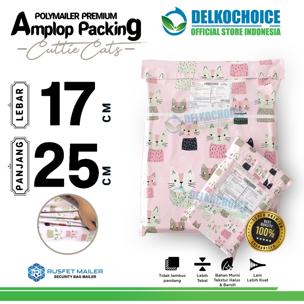 

Polymailer Motif CANDY ICE 17x25cm Amplop Plastik Packing Olshop PREMIUM / SATUAN
