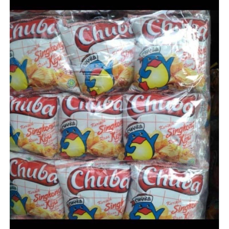 

CHUBA KERIPIK SINGKONG ( 1 PACK ISI 20 PCS) @15gr