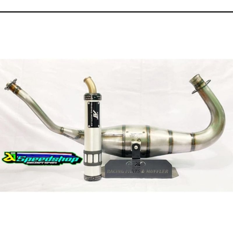 knalpot nalpot kenalpot aitech bigvolum big volum original aitech Kawasaki ninjaR RR ss nalpot aitec