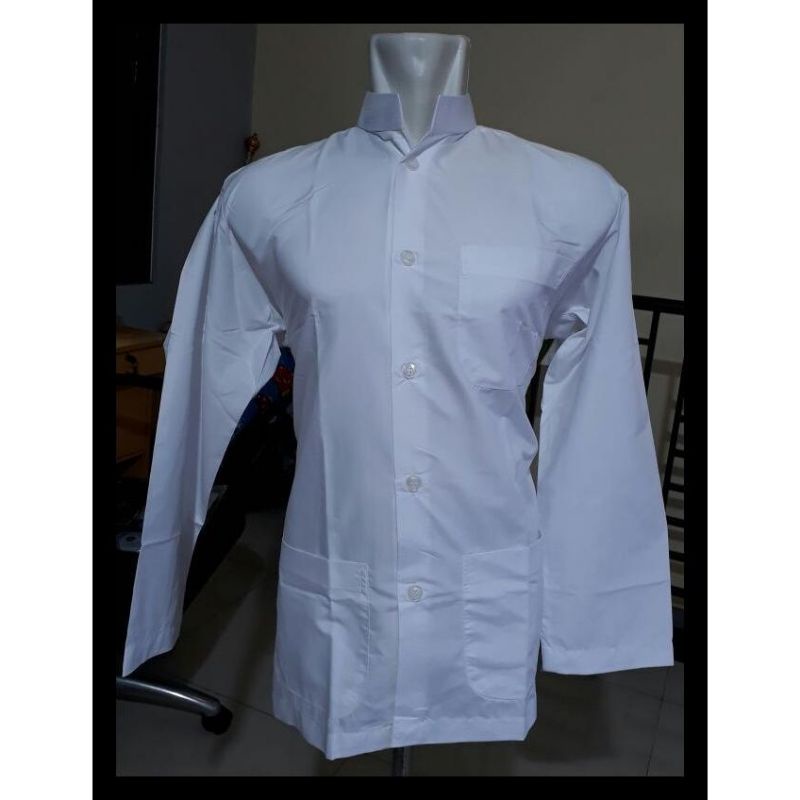 Baju Koko Putih Polos Lengan Panjang, Baju Koko Habaib, Bahan Katun Madinah
