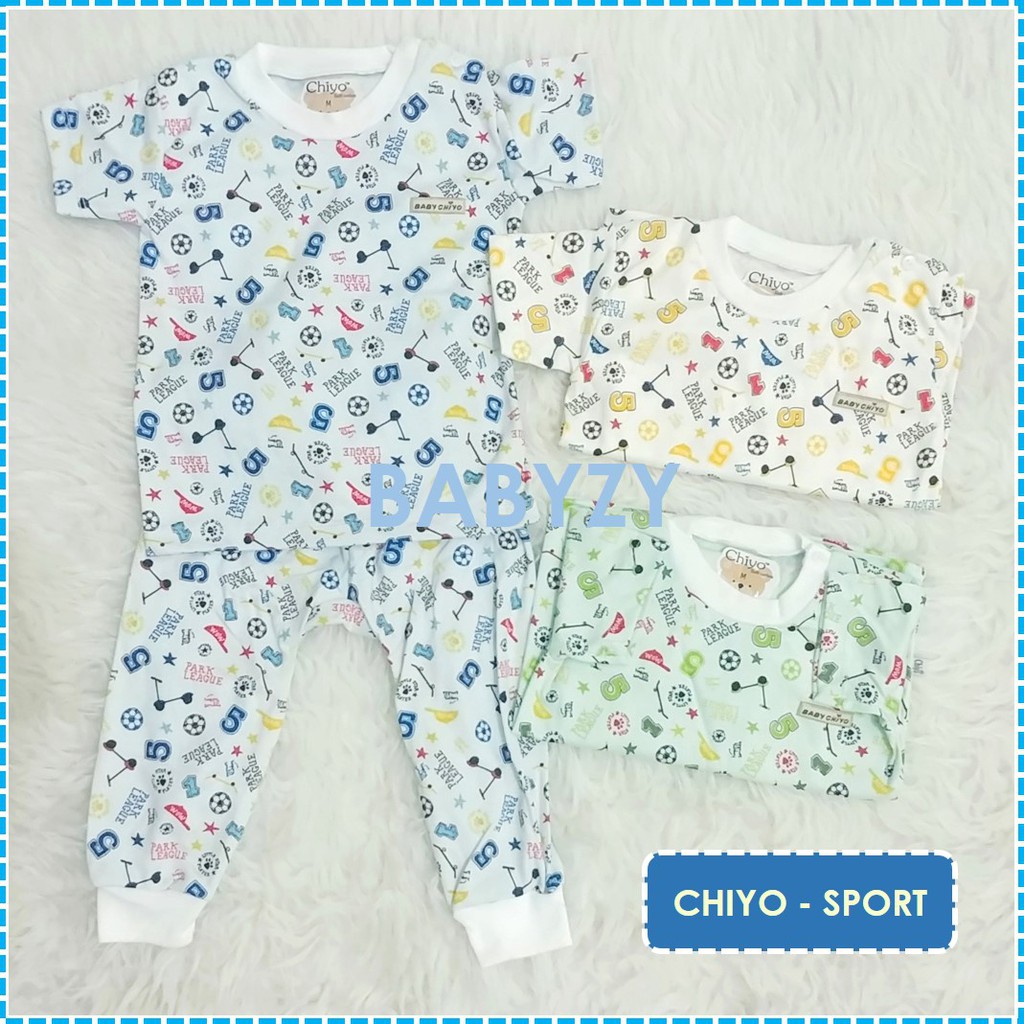 Setelan Pendek-Panjang Chiyo Baby - Motif Warna
