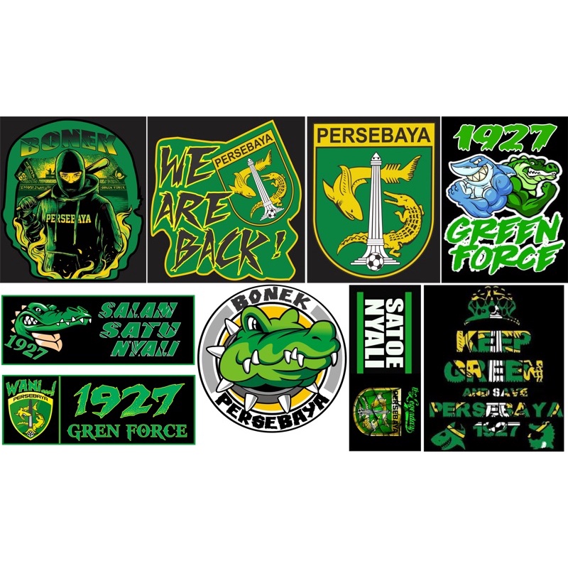 STIKER PERSEBAYA / SUPORTER BONEK 9pcs