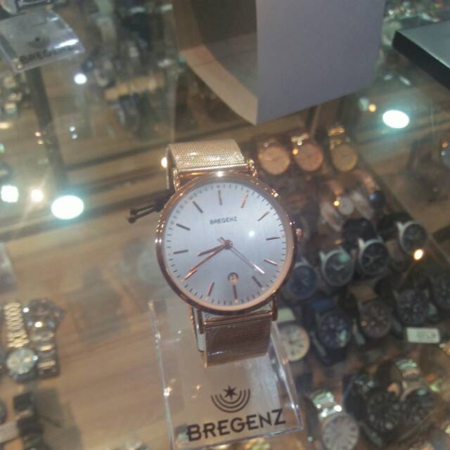 JAM TANGAN WANITA BREGENZ ROSEGOLD RANTAI PASIR BGZ1018 ORIGINAL