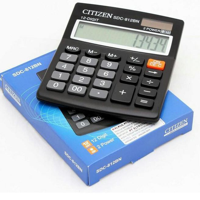 

Kalkulator 12 Digit Angka CITIZEN CT 812 BN Calculator Digital (ART. 4677)