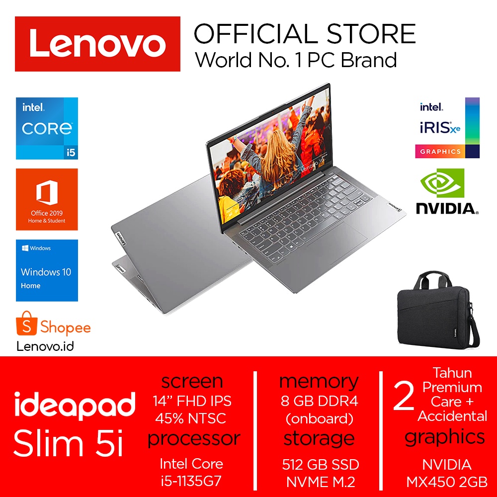 Lenovo IdeaPad Slim 5i i5 1135G7 Win11 8GB 512GB SSD 14