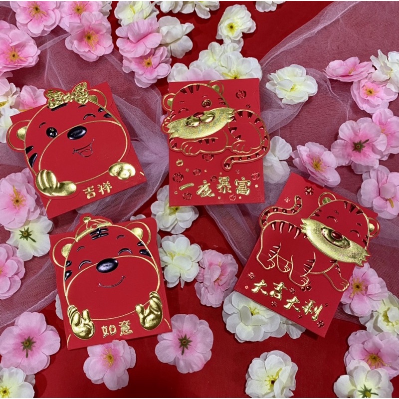 

ANGPAO MERAH GOLD MACAN LUCU PREMIUM TEBAL