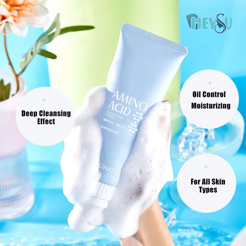 【READY STOCK】NICOR Low PH Amino Acid Cleanser 120ml Whitening Oil Control Facial Foam