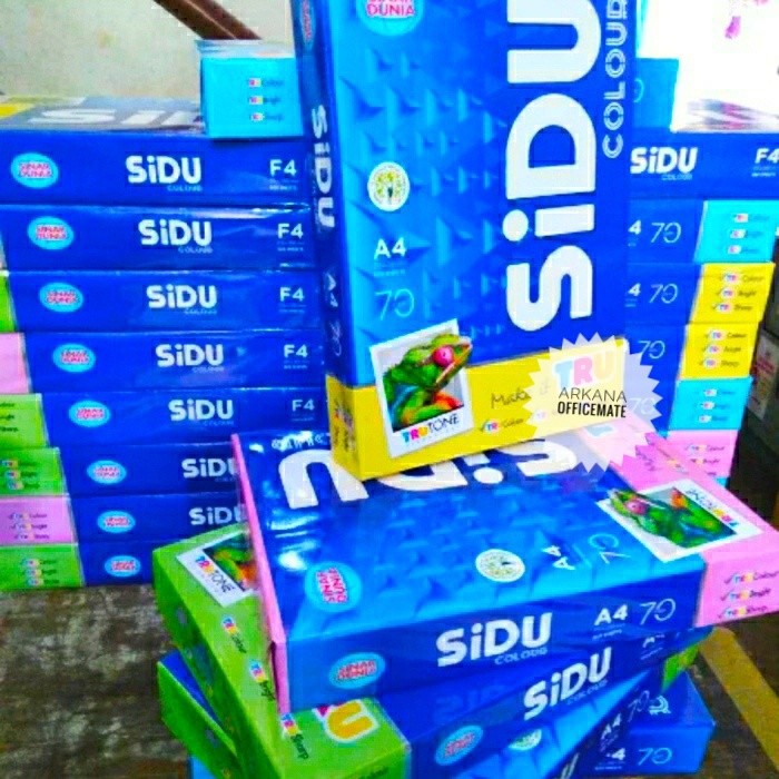 

Kertas HVS Sidu Warna F4 - 70 Gsm