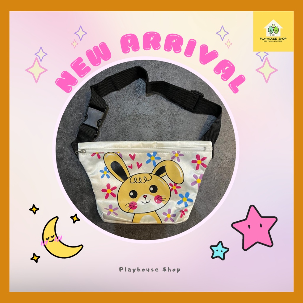 Tas Pinggang Sling Bag Anak Perempuan Murah Bermotif