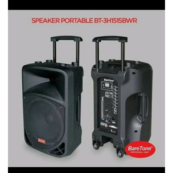 speaker portable meeting Baretone bt 3h 1515 bwr original 15 inch