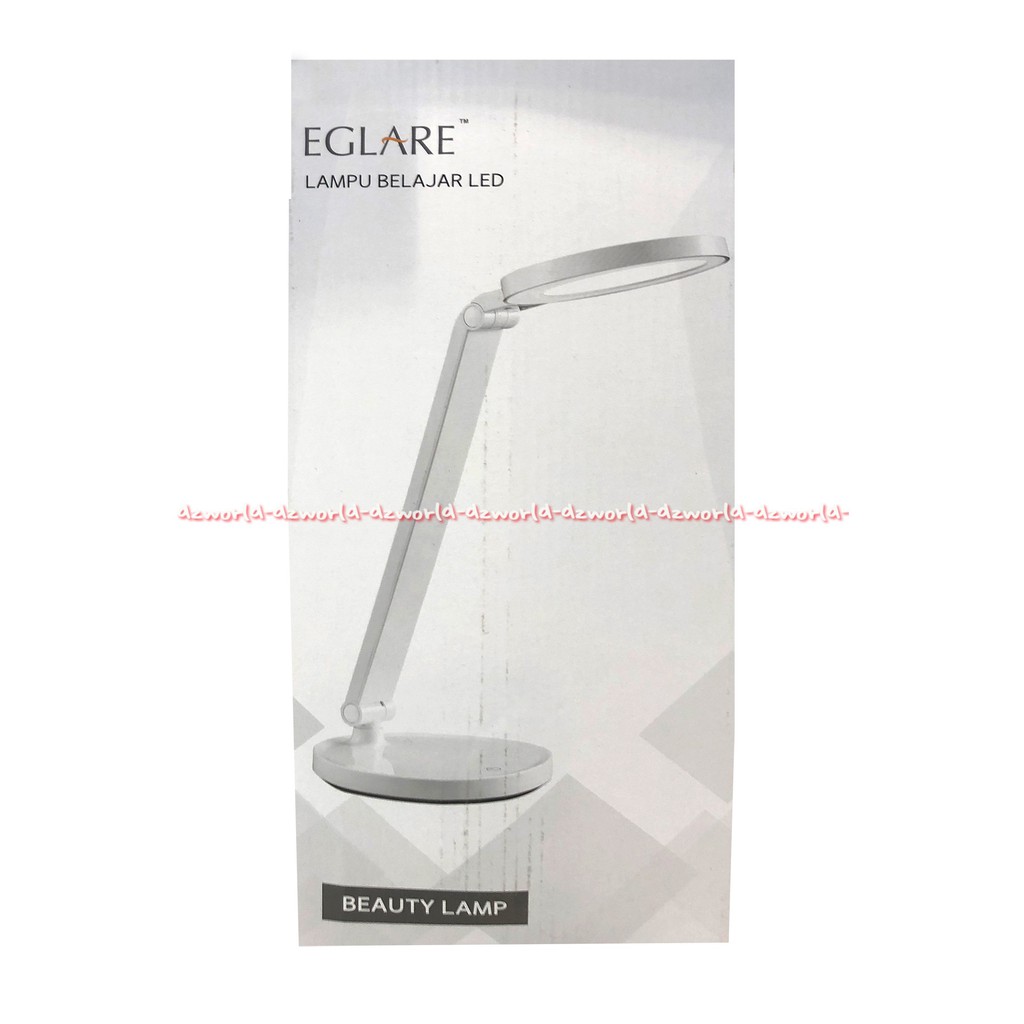 Eglare Lampu Belajar LED Pink White Desk Lamp Bulat