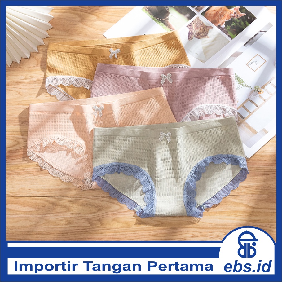 𝐄𝐁𝐒 ✅ PW114 Celana Dalam Wanita CD Pita Lembut Nyaman Elastis Seksi Import COD