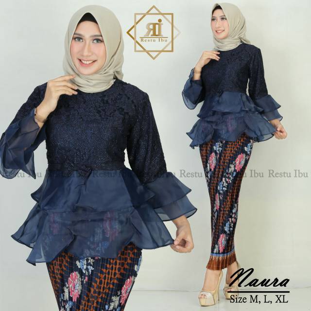 SET KEBAYA MIX ORGANZA /NEW KEBAYA NAURA MIX ORGANZA