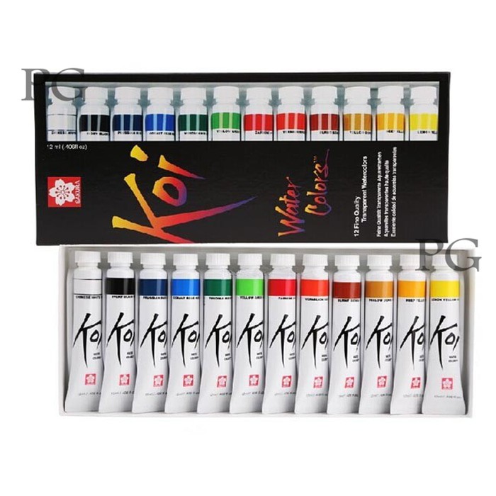 

Sakura Koi Water Colors 12 Tubes Watercolours 12ml Wama