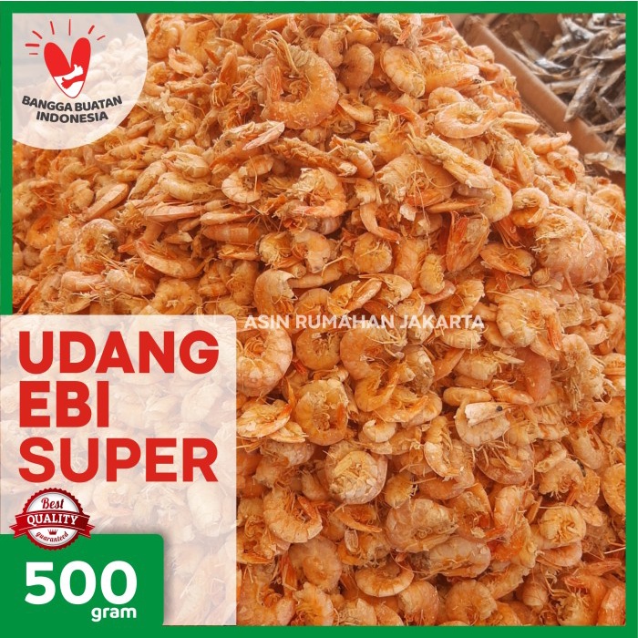 

PROMO Udang Ebi Super GRADE A Tanpa Kulit 500 Gram / Udang Ebi Murah