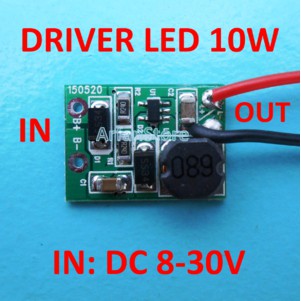 10W LED Driver 12V 24V In: DC 8-30V Out: 9-12V 900mA 1x10W 3x3W HPL