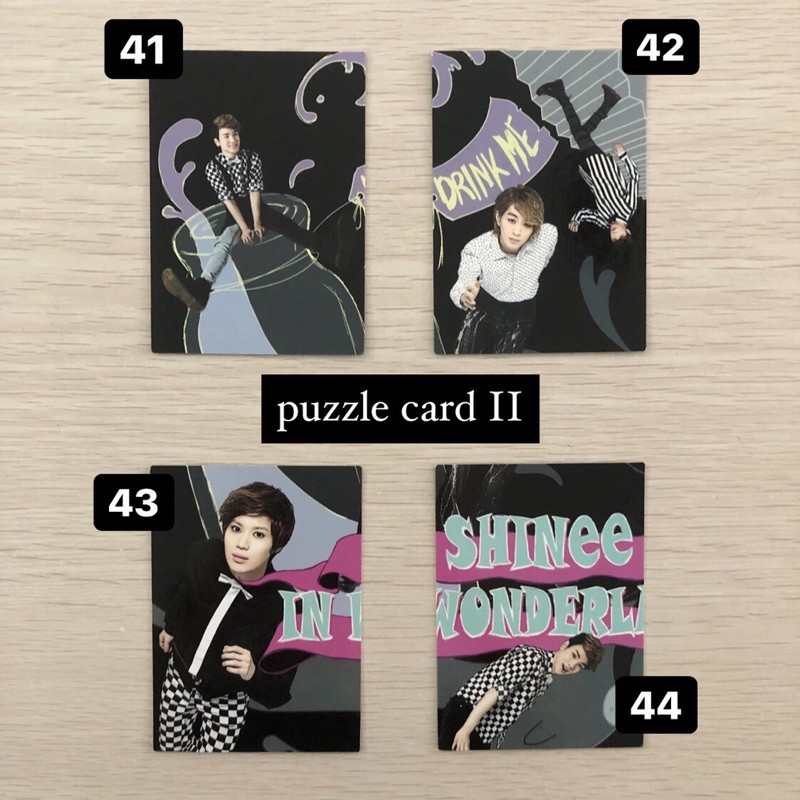 (1pc) SHINEE In Wonderland Star Collection Cards (41-45) ORIGINAL OFFICIAL PC Photocard Photo Card