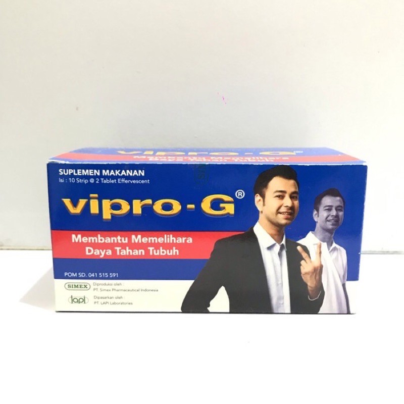 Vipro-G  1 Box isi 10 Strip @2 Tablet effervescent