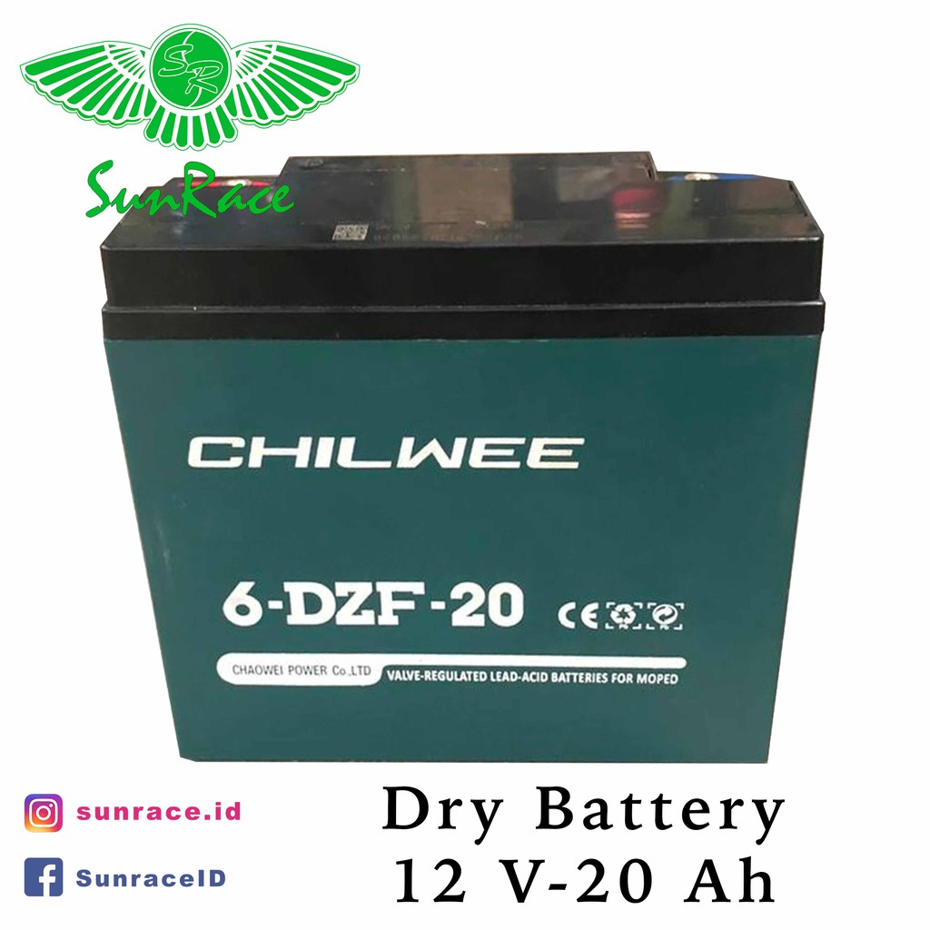 AKI SUNRACE CHILWEE / BATTERY SEPEDA LISTRIK SUNRACE CHILWEE 20 Ah