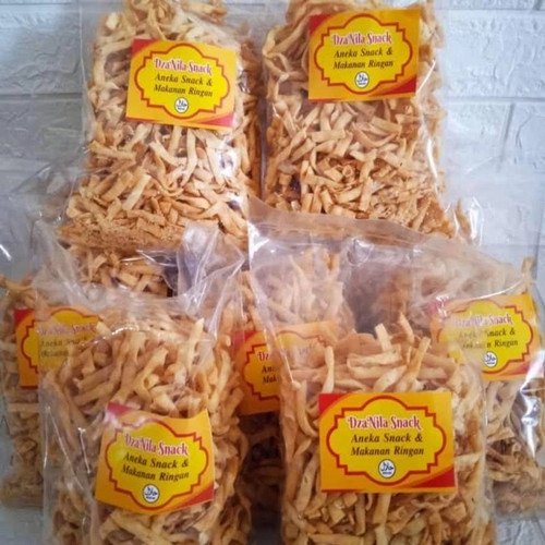 

KERIPIK BAWANG / STIK BAWANG HOMEMADE MERK DZANILA 500GRAM