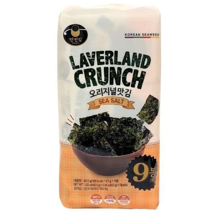 Laverland Crunch Seaweed Korea / Snack Seaweed by Manjun