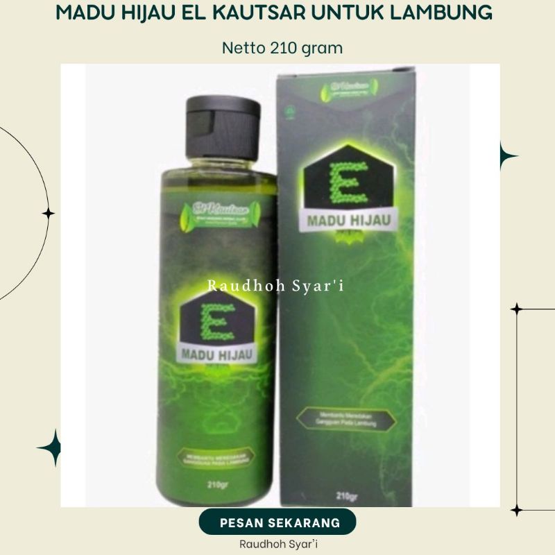 

MADU HIJAU EL KAUTSAR UNTUK MAAG GERD / MADU UNTUK GANGGUAN LAMBUNG