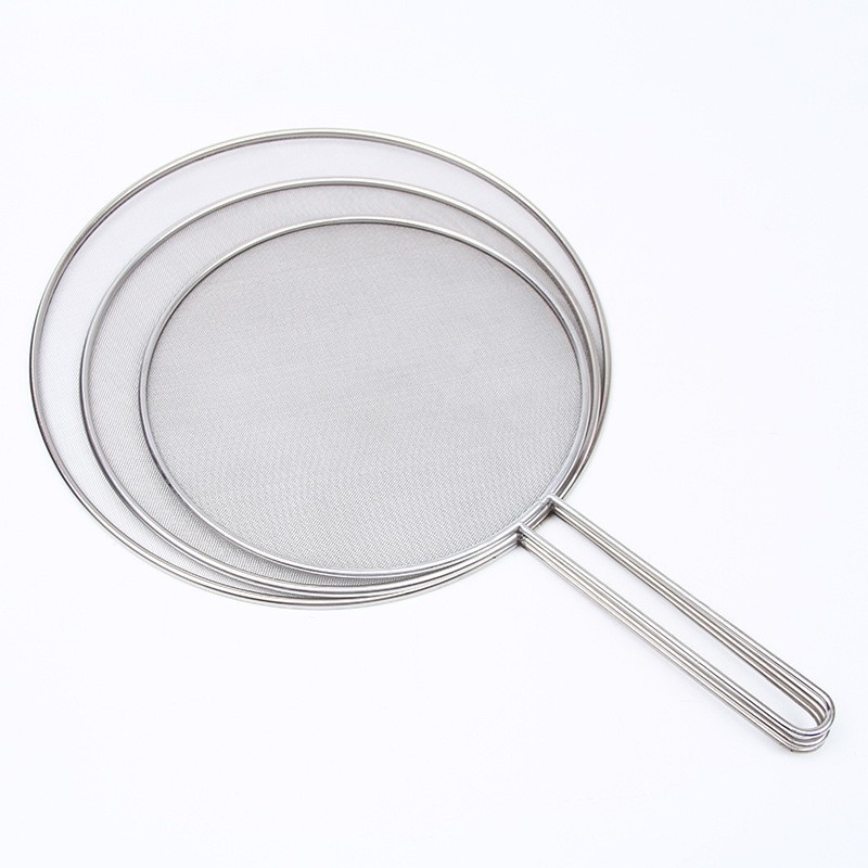Stainless Steel Oil Proofing Lid Fried Filter / Splatter Screen / Explosion-proof Guard Frying Pan Cover Kitchen Accessories