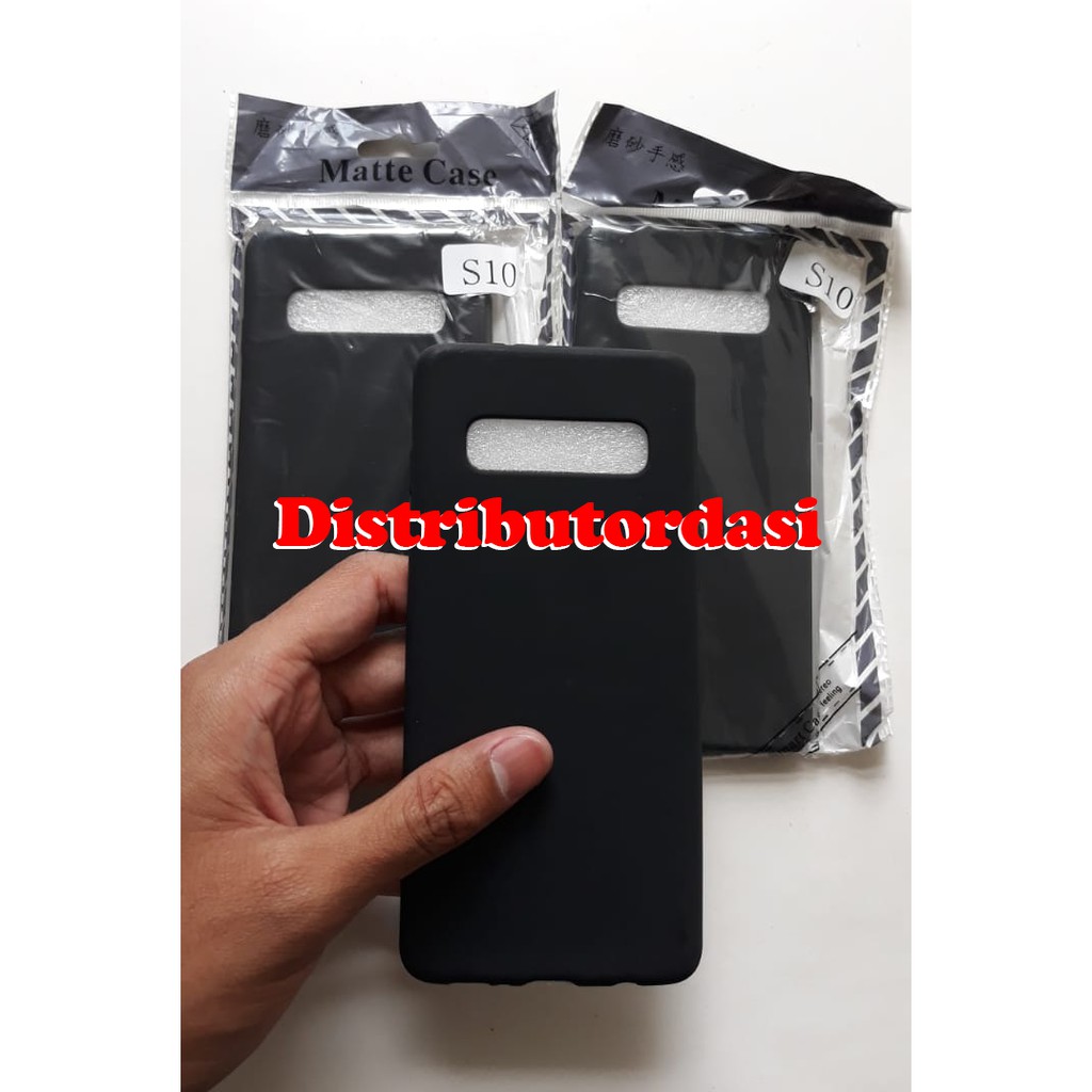 SOFTCASE CASE TPU SILIKON CASING KONDOM blackmatte case Samsung S10 ready stok grosir