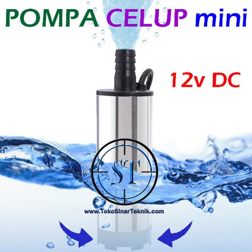 Pompa Celup Mini 12v Portable Submersible Pump Air Solar Kuat Kencang