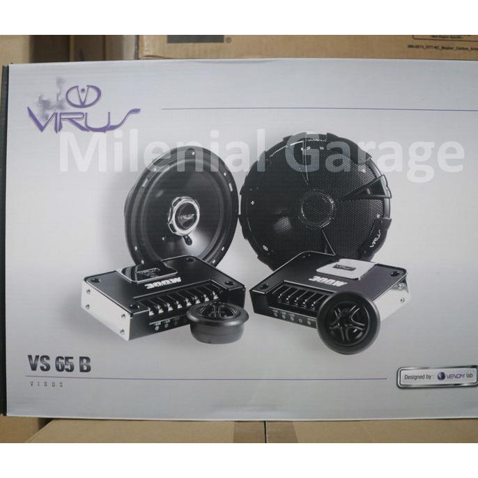Speaker Split Venom Virus VS65B Speaker Audio Mobil Venom Asli Murah